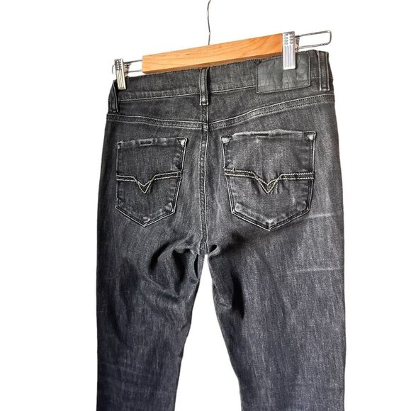 DIESEL Womens Black HI-VY Stretch Low Rise Skinny Leg Denim Jeans Size 26x30 - Picture 7 of 12